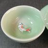 Porcelain Celadon Fish Teacup Small Carp Teacups Kung Fu Teaware Accessories Personalised Ceramic Oolong Tea Tasting Utensils