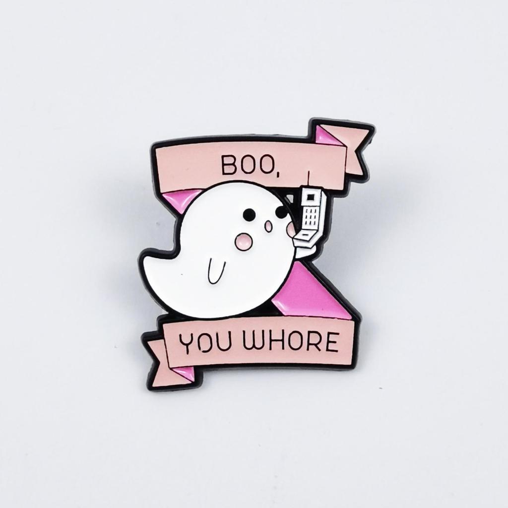 European & American Halloween Cartoon Monster Brooch Set – Creative Ghost Badge for Clothing & Hat Decoration