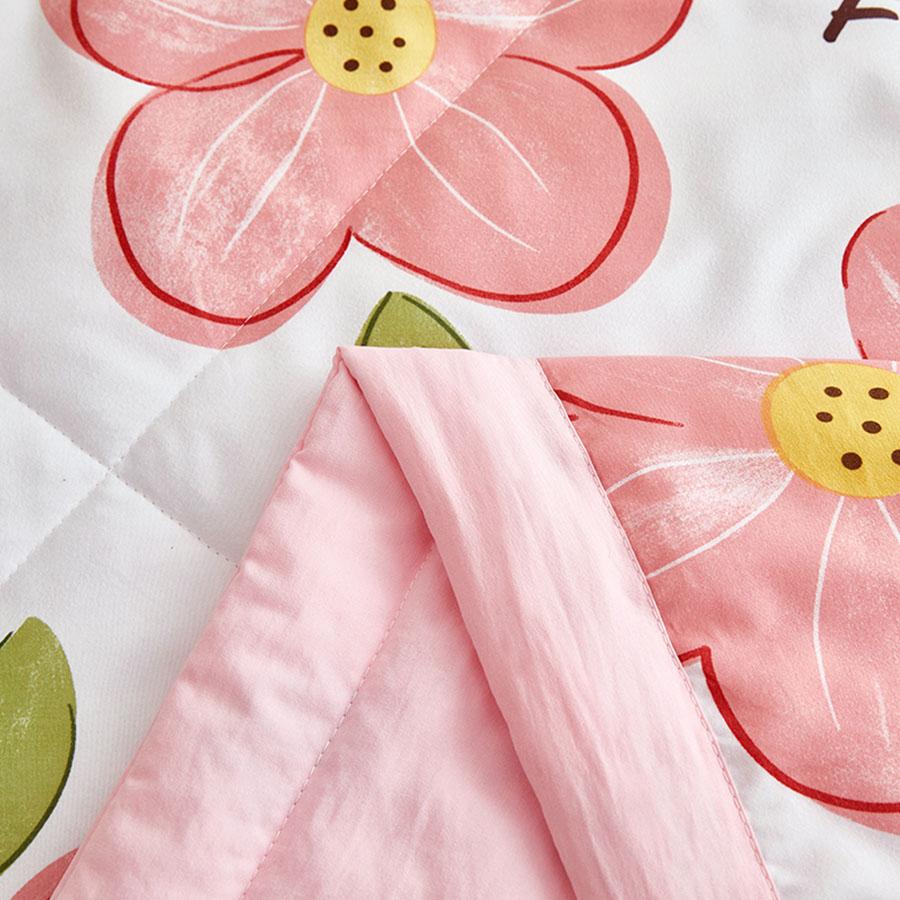 Class A Washed Cotton Summer Quilt Can Be Machine Washable Printed Air Conditioning Quilt Soft Waxy Thin Double Cover Blanket