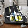 1Pc Airplane Runway Blanket Soft And Comfortable Casual Warm Camping Travel Christmas Halloween Xmas Gift M92845