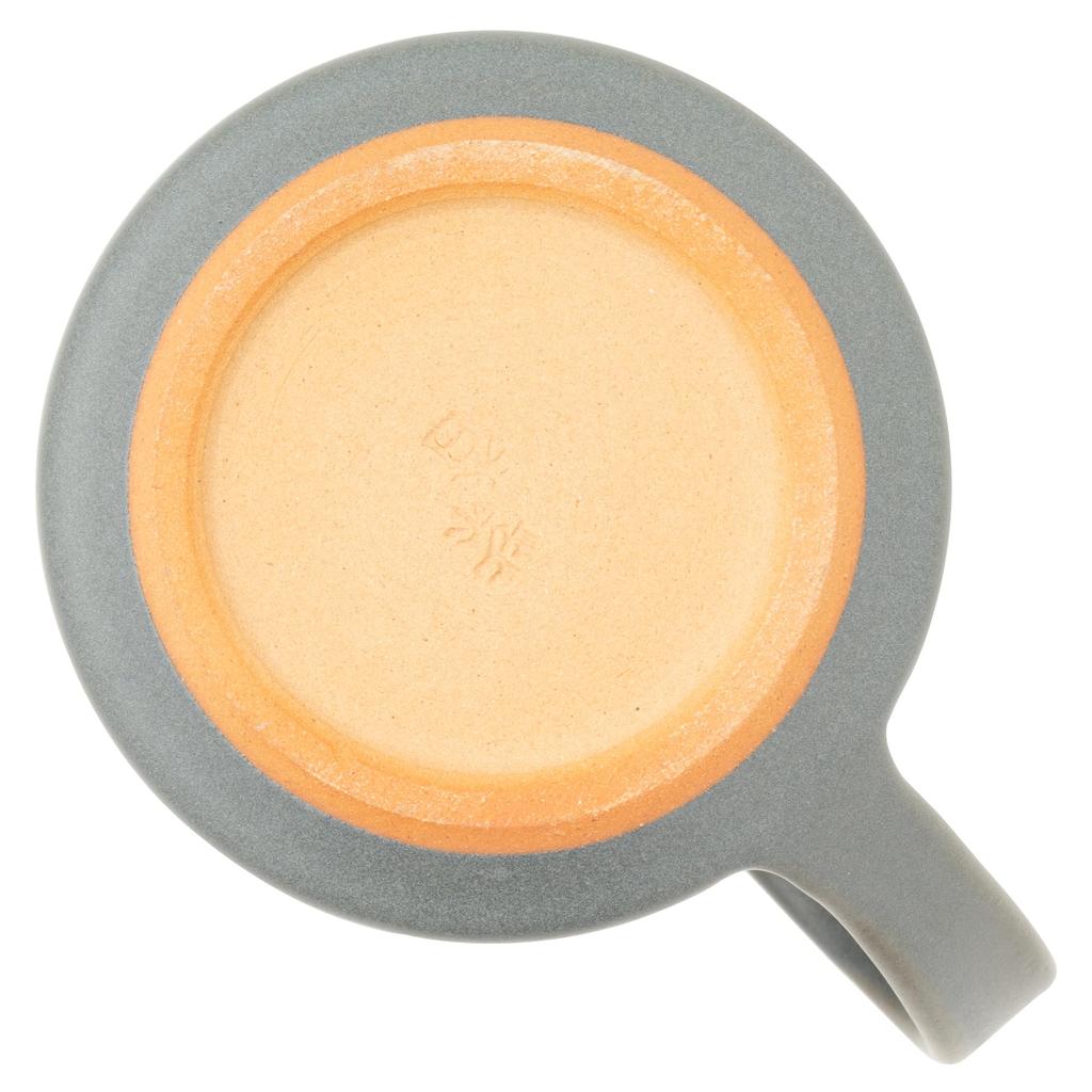 Marui Seito Shigaraki Ware Hechimon Becher, Groß, 360 ml Fassungsvermögen, Ruhiges Grau, MR-3-4028