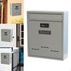 Metal Mailbox W/ Letterbox Rainproof Drop Box Iron Retro Style Mail for Townhouse Office
