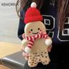 Plastic Gingerbread Man Christmas Water Bottle Decoration Christmas New Year Milk Drink Cup Holiday Children'S Gift Toy