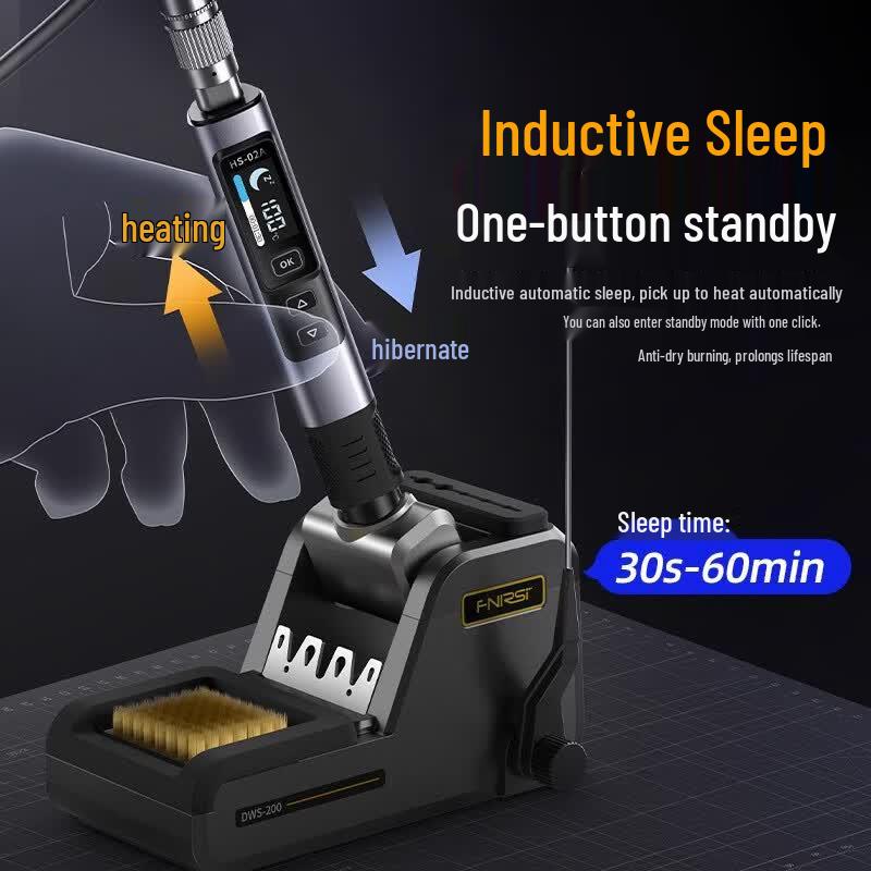 FNIRSI HS-02B 100W Smart Portable Soldering Iron Kit