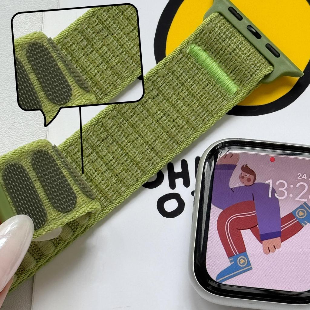 Nylon Sport Strap For Apple Watch Band 49mm Bracelet iWatch 40mm Series 11 10 9 8 7 6 5 4 SE 3 Ultra 3 46mm 45mm 44mm 41mm 42mm