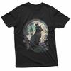 T-shirt Chat Noir Steampunk Portant Un Haut-de-forme