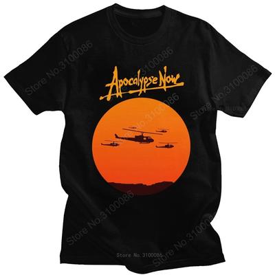 Apocalypse Now Tshirt Men Pure Cotton Huey Helicopter T-shirt Vietnam War Tee Tops Round Neck Short Sleeve Fashion T Shirt Merch