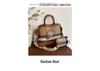 High-End Striped Women's Crossbody Tote - Large Capacity, Luxury Feel