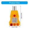 US Standard 3 Prong Outlet Tester with Safety Detections Function Lightweight Designs Device for House & Travel Use