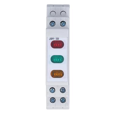 Indicatore luminoso su guida DIN Rosso Giallo Verde Lampada indicatrice LED per contattore avviatore magnetico AC DC