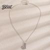 Cat Butterfly Necklace Pendant Cubic Zirconia Cute Kitty Stylish Animal