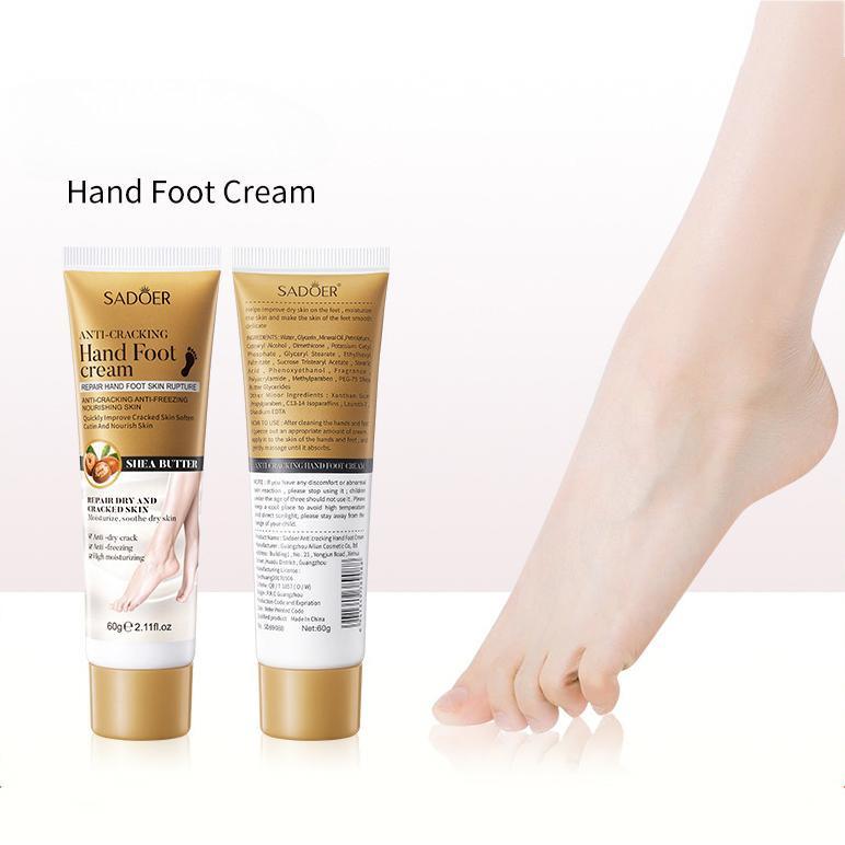 Hand- und Fußcreme, feuchtigkeitsspendend, Anti-Risse, feuchtigkeitsspendende Handcreme mit Duft