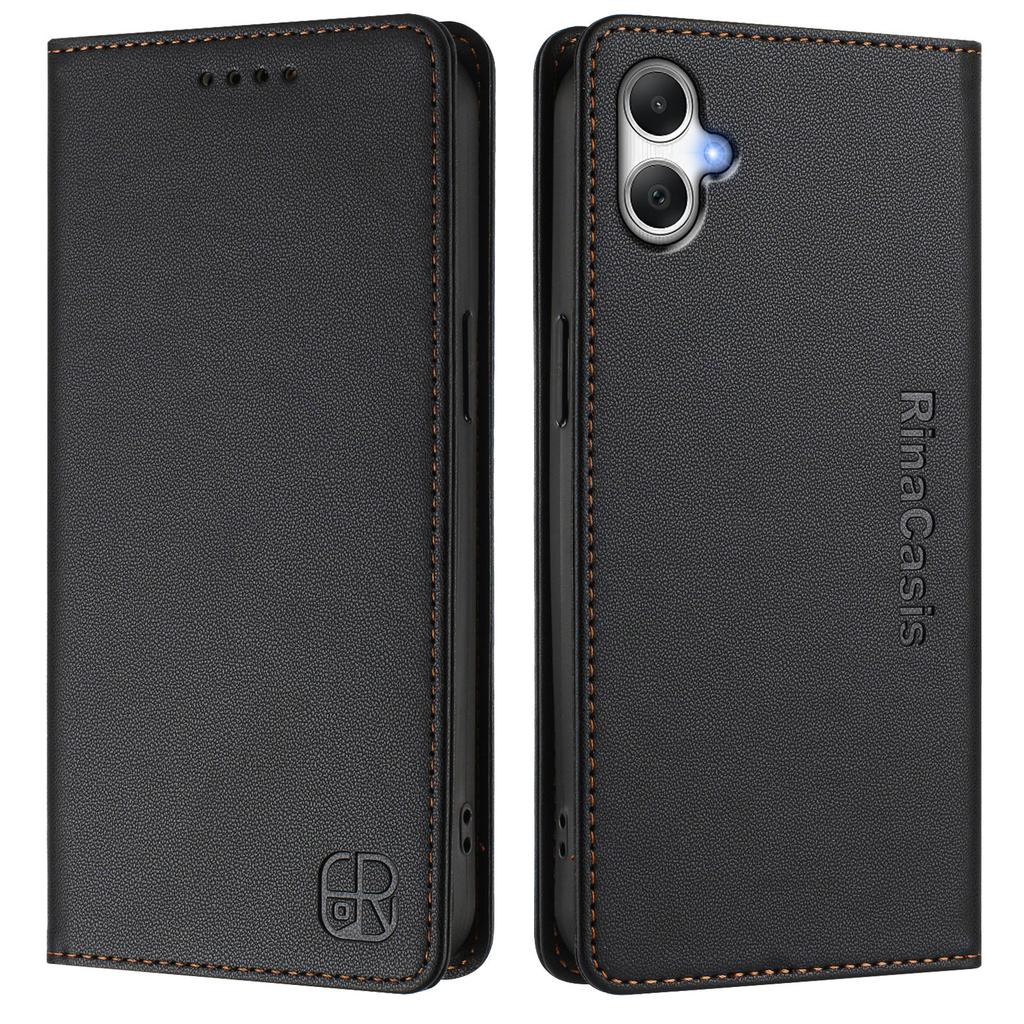 For Samsung Galaxy A05 4G Leather Case RINACASIS RC01 Phone Cover with RFID Blocking Wallet Stand