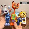 Cartoon Zootopia Retractable Toothbrush Nick Judy Deformation Design Soft Bristle Children Play Gift