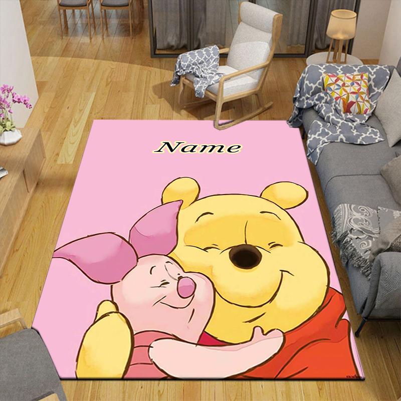 Custom 1Pc Piglet Hugs Winnie Pooh Rug Office Carpet Indoor Outdoor Entrance Doormat Nonslip Soft And Comfortable Living Room D916361
