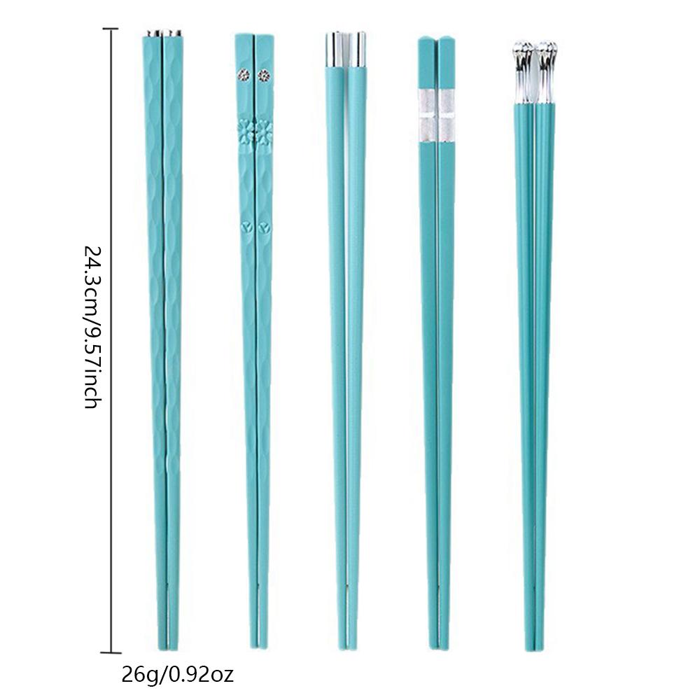 5Pairs High Quality Japanese Non-Slip Chopsticks Korean Hotel Restaurant Portable Healthy Food Stick Sushi Kitchen Chopsticks