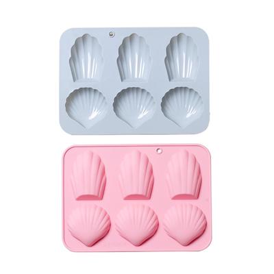 6Cavity Madeleine Shaped Silicone Mold Fondants Chocolate Mold DIY Mousses Cake Mold  Bakings Decorating DIY Supplies