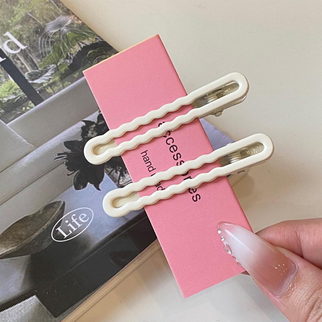 2/4/8pcs Candy Colored Seamless Hair Clip Cute Duckbill Hair Side Clips for Women Girls DIY Hair Accessories