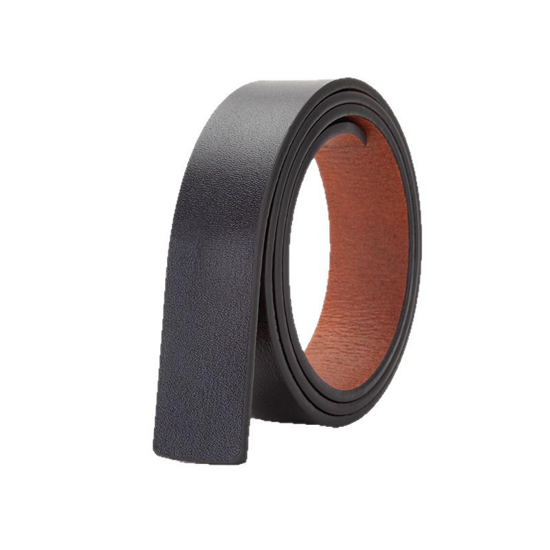 Cintura Automatica da Uomo 3,3 cm in Pelle di Mucca - Senza Denti, Fori o Fessure - Stile Business