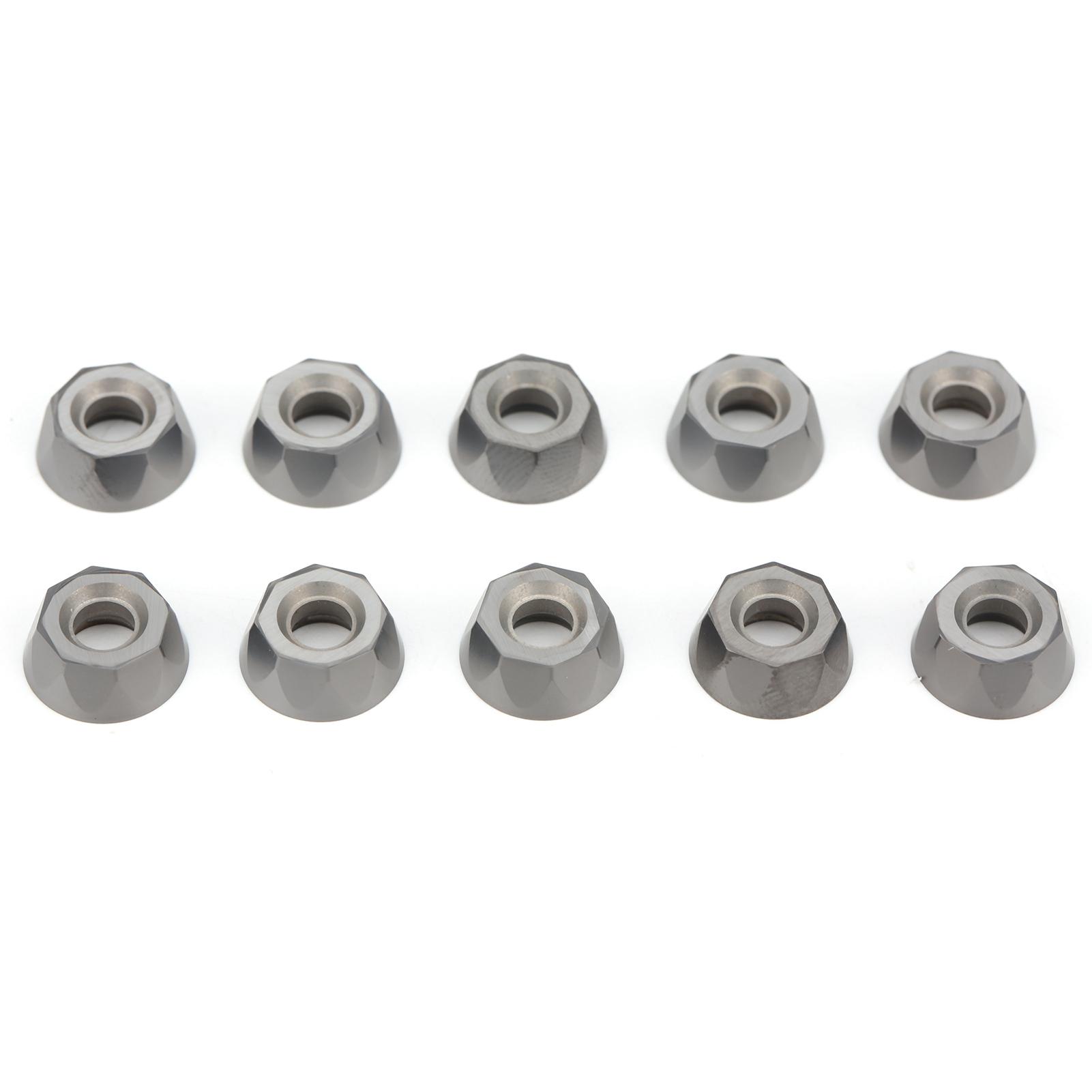 

10Pcs CNC Lathe Turning Insert Indexable Solid Carbide Blade Cutting RPMT1204M0EJS LF6018