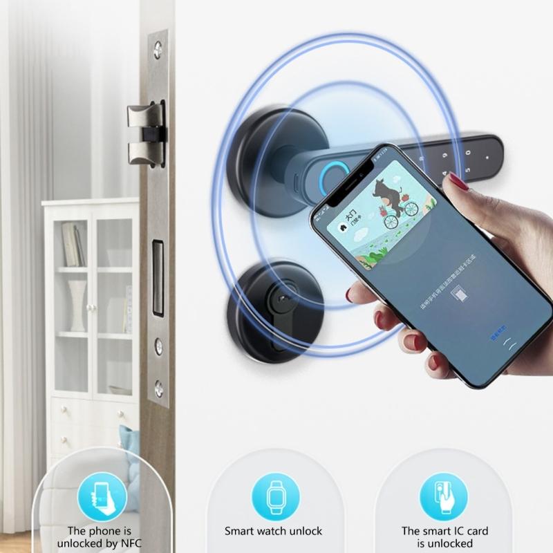 Advanced Fingerprint Recognition Door Lock Entry Fingerprint Door Lock Convenient Fingerprint Door Knob for Household