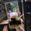 Smiling Salamander Phone Case for Samsung A54 A57 A37 A17 A14 A15 A12 A24 A34 A55 A35 A25 A52S A07 A05S A04S A22 A32 A72 Galaxy