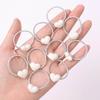 10Pcs Hair Rope Super Elastic Soft Fabric Heart-Shaped Hair Ties Holiday Hair Decorations DIY Hairstyle Accessories