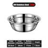 New Round 304 Stainless Steel Bowls Thicken Multiple Sizes Prep Bowls Serving Bowls