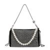 Fashion Trend Premium Sense Bag Pearl Chain Bag Large Capacity Hand Diamond-encrusted Shoulder Crossbody Bag