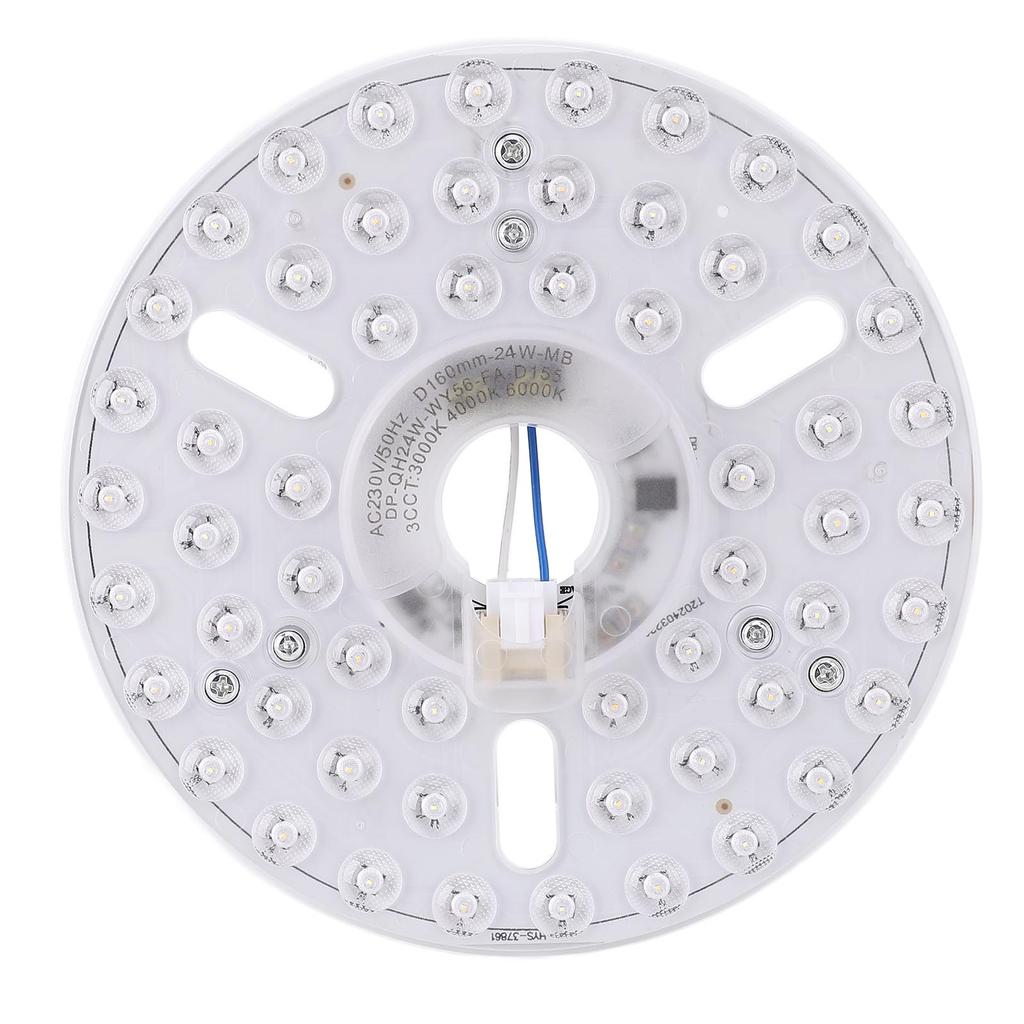 6.3in LED Ceiling Fan Light Kit Magnetic 24W Dimmable 3CCT 3000K 4000K 6000K Ceiling Fan Light Replacement Panel 230V