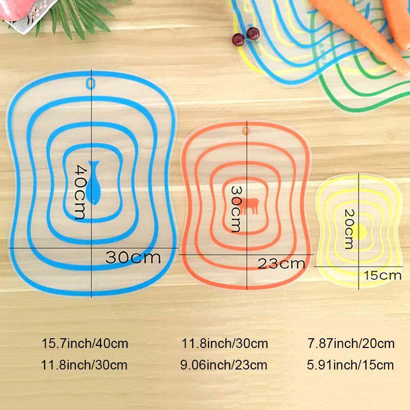 Nice Plastic Chopping Board Non-slip Frosted Kitchen Cutting Board Kitchen Tool