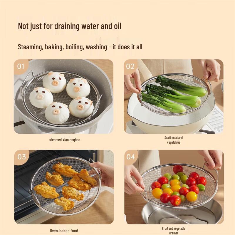 Chuydahuang 304 Stainless Steel Oil Draining and Steaming Rack