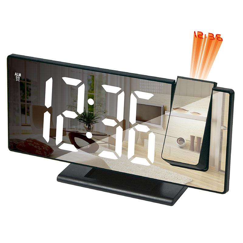 

LED Projection Clock: Multifunctional Digital Alarm with USB and Auto Light-Sensing