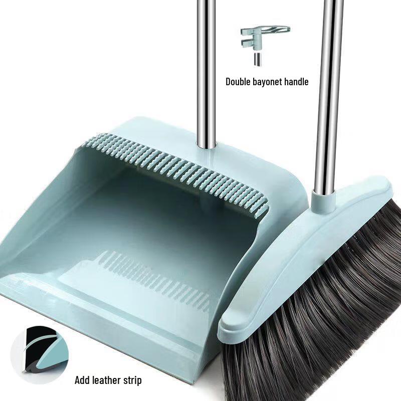 Household 2-Piece Broom and Dustpan Set