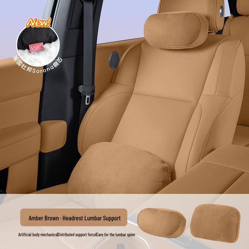 Ideal Car Headrest: i6i8/L6L7L8L9 MEGA Neck and Lumbar Support Cushion