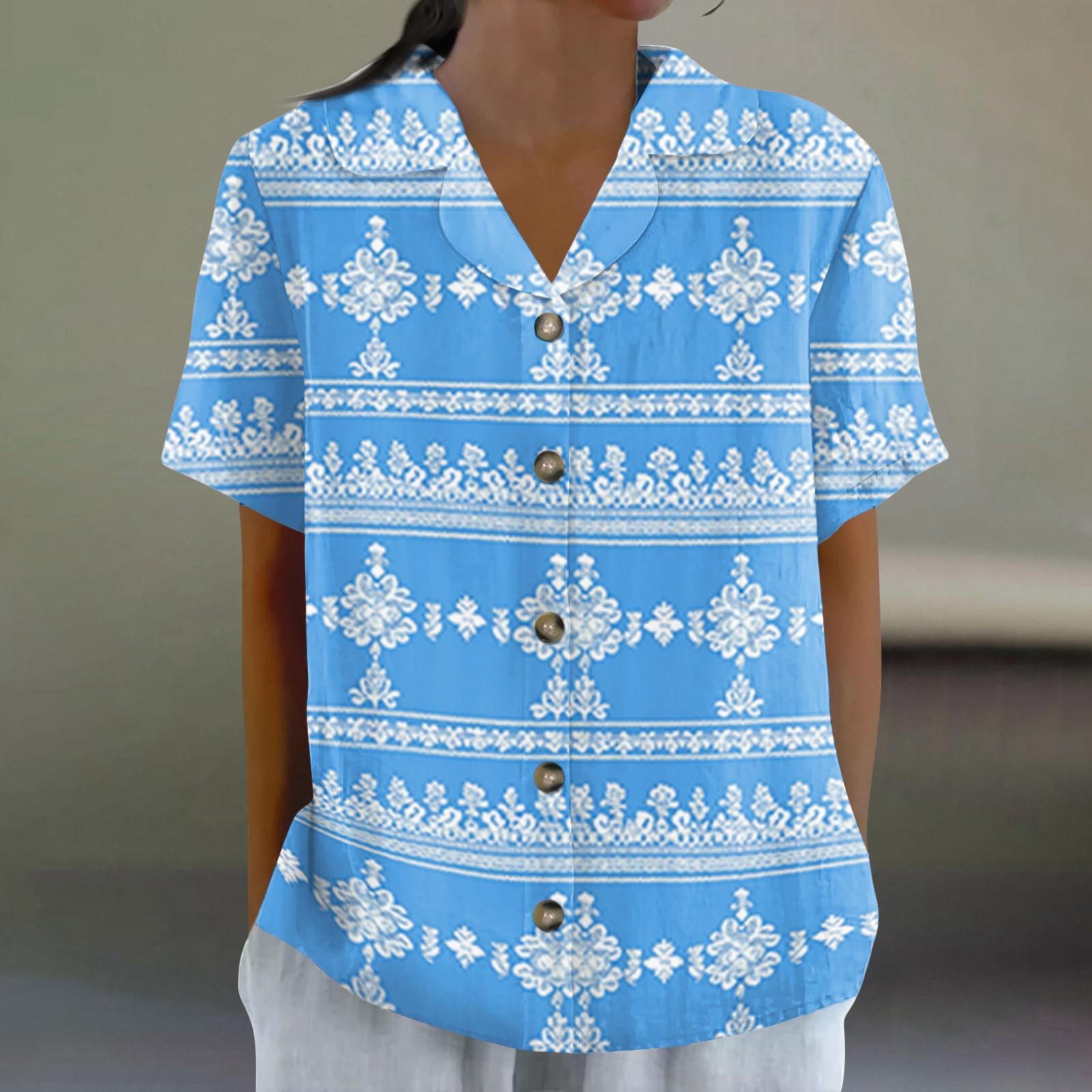 

Женская рубашка с пуговицами с цветочным принтом, повседневная рубашка с длинными рукавами, обычного кроя, с воротником XXL