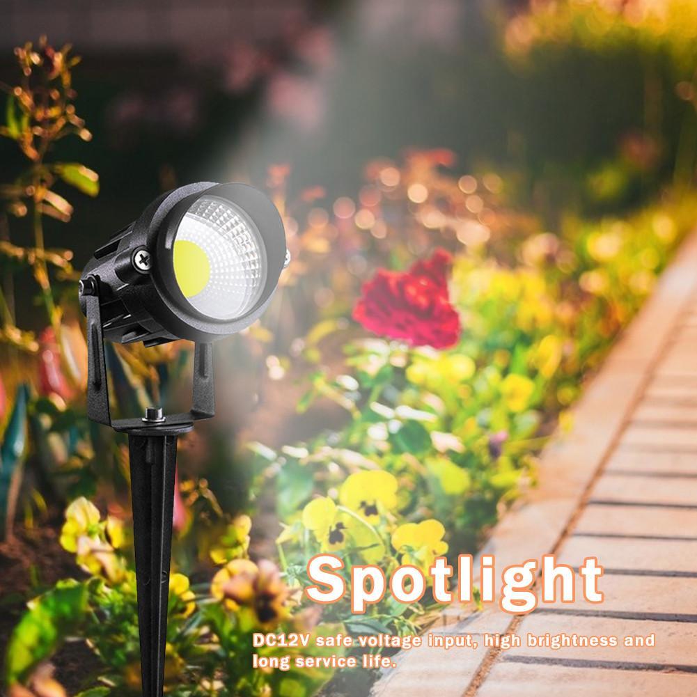 12W 3000K Niedervolt-Gartenleuchten LED Warmweiß Außenbeleuchtung Wasserdichter Außenbereich Gartenweg Strahler