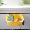 Fruit Draining Basket for Sink Hanging Strainer Basket, One-Press Food Waste Catcher, Anti Clogging Durable ABS Stainless Steel Filter, Practical