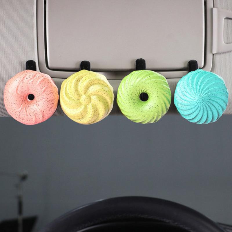 4pcs/set Donut-shaped Pet Deodorant Multipurpose Office Home Car Air Freshener Aromatherapy
