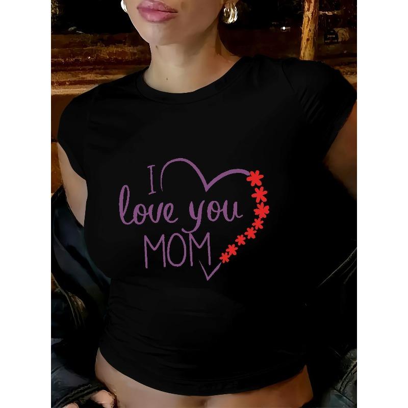 

Mom Mother s Day Catmom ,T Shirt Short Sleeve Crew Neck Cropped Top Fashion Style All-Season Casual Wear comfortable 4XL чорний