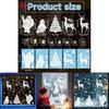 Christmas Window Decals With Snowflakes And Reindeer Pvc Sticker Set For Holiday Decor