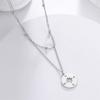 Cazador  Round Compass Pendant Necklace Gold Color Stainless Steel Necklaces for Women Men Jewelry 2026 Birthday Gift Wholesale