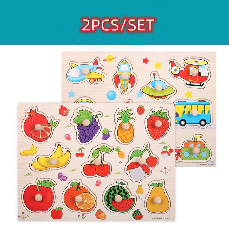 Montessori Baby Puzzle Educational Toys For Children Baby Game Puzzle Board Jigsaw Child Puzzle Wooden Puzzles For Kids 2 3 Year