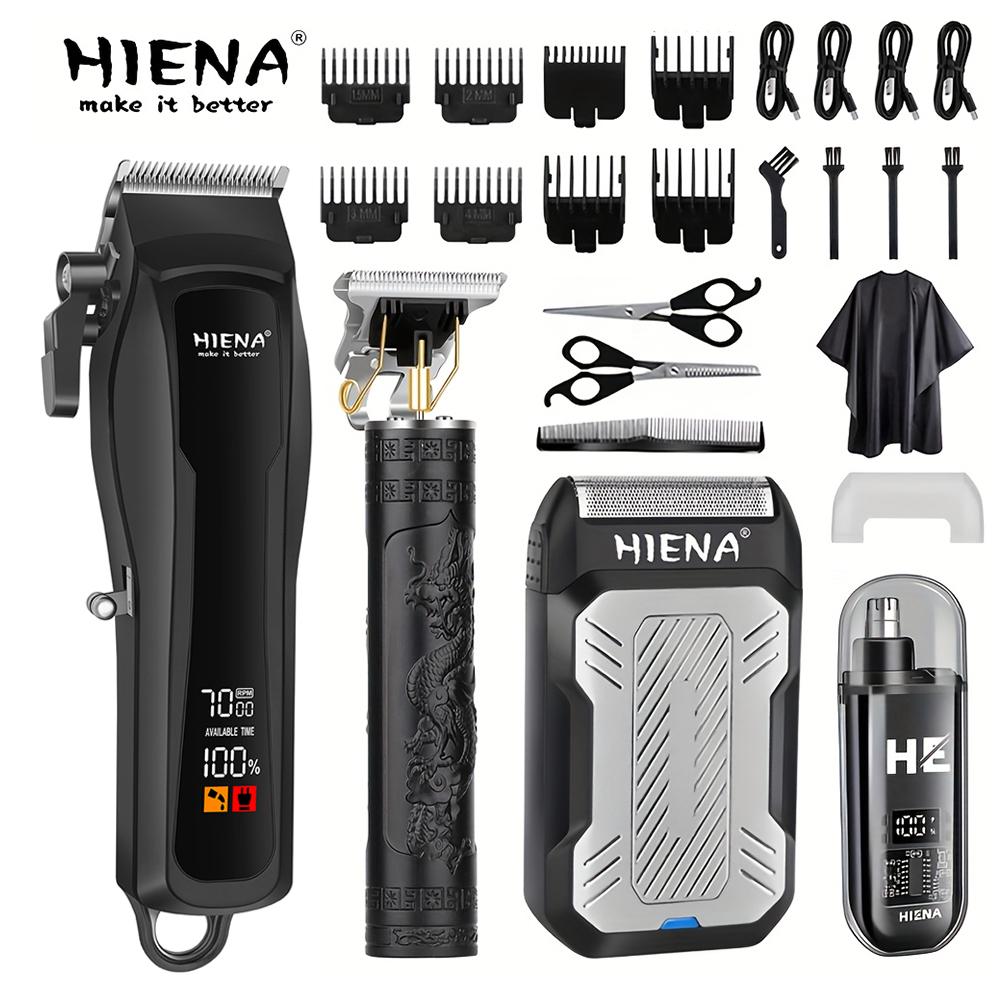 Five-Piece Professional Men s Hair Clipper Set Professional Hairdressing Scissors Set Wireless Charging Dry Hair Styling Tool