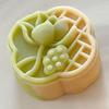 Ergonomic Handle Stamp Set Durable Mooncake Molds Lotusflower Shaped ABS Material Perfect Gift for Pastry Enthusiasts