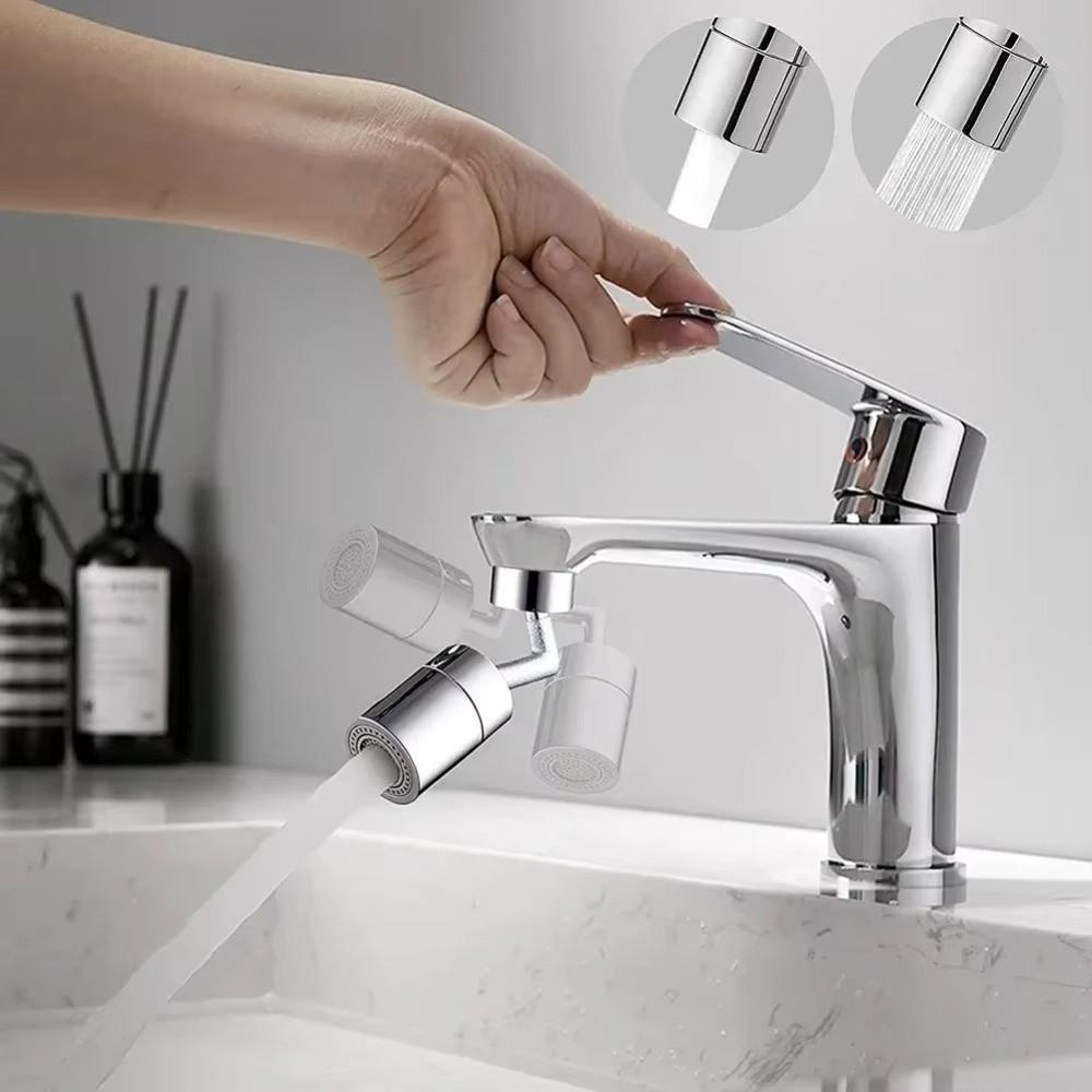 720 Degree Swivel Water Faucet Aerator Splashback Tap Nozzle Adjustable Water Filter Nozzle Bubbler Water Saving