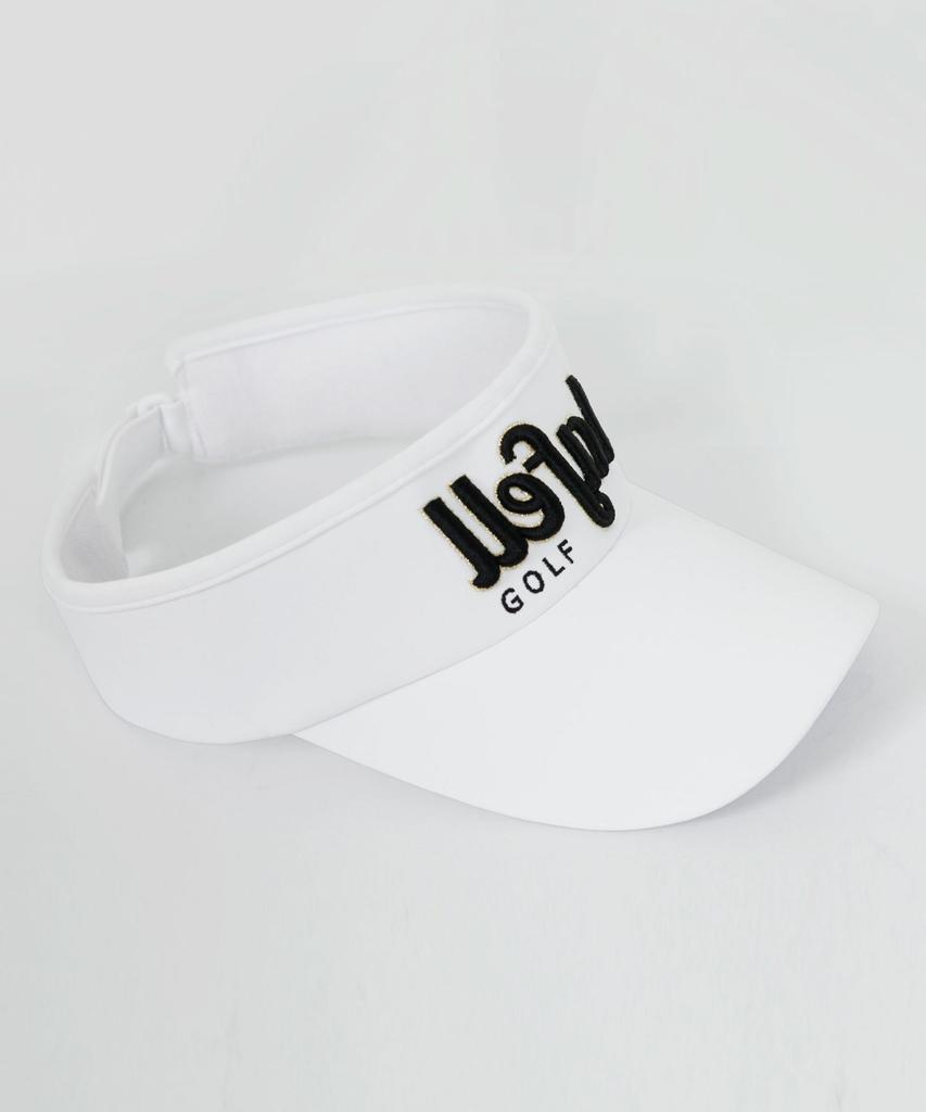 MFS GOLFWEAR Gold Point Volume Emb Sun Visor