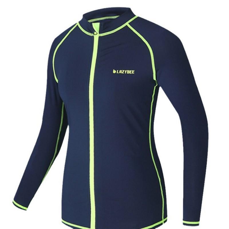 Womens Quick-Dry Breathable Rash Guard Wetsuit Set Long Sleeve Swimwear Snorkeling Surfing Diving Water Sports
