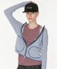 Noi1806 Striped Zip-Up Hoodie (Navy)