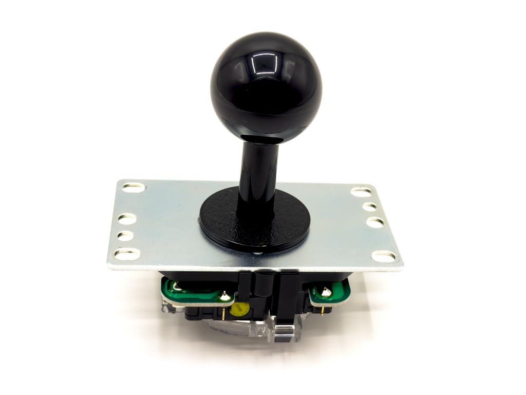 

Sanwa Denshi [Silent] JLX-TPML-8YT-SK-K Joystick lever (black) Equipped with variable operation switch Flat iron plate Lever ball LB35-K (black)